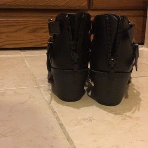 NWOT. Black ankle booties